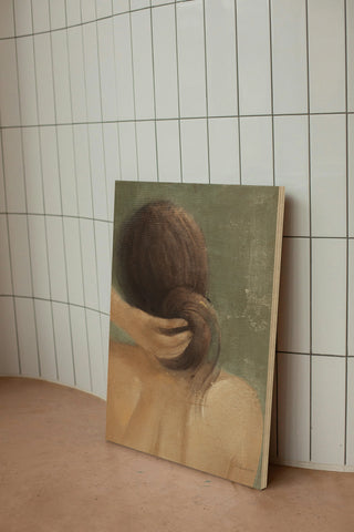 Thoughtful I Neutral Crop Print