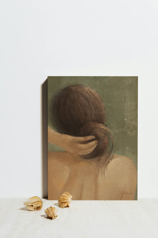 Thoughtful I Neutral Crop Print