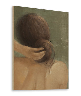 Thoughtful I Neutral Crop Print