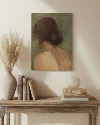 Thoughtful II Neutral Crop Print