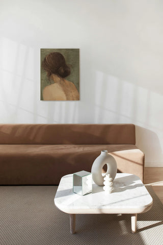 Thoughtful II Neutral Crop Print