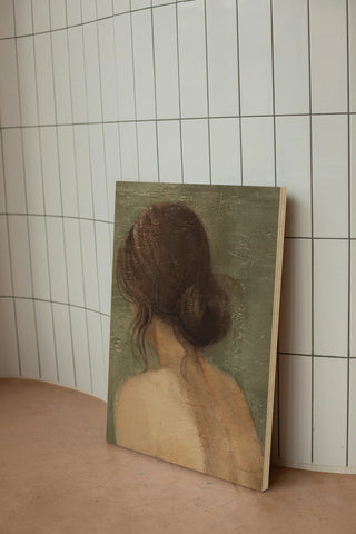 Thoughtful II Neutral Crop Print