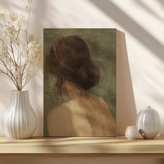 Thoughtful II Neutral Crop Print