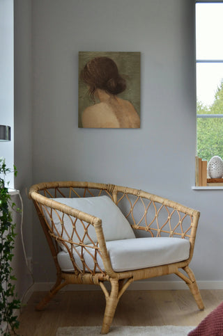Thoughtful II Neutral Crop Print