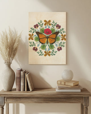 Butterfly Mandala I Vertical Print