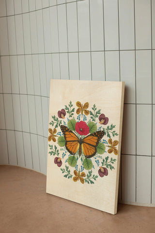 Butterfly Mandala I Vertical Print