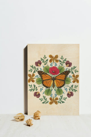 Butterfly Mandala I Vertical Print