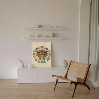 Butterfly Mandala I Vertical Print
