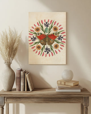 Butterfly Mandala II Vertical Print