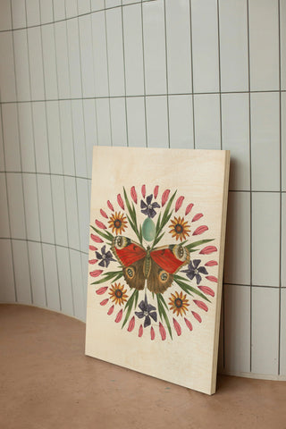 Butterfly Mandala II Vertical Print