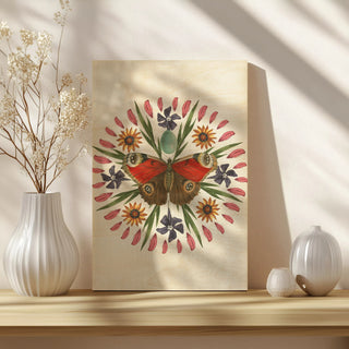 Butterfly Mandala II Vertical Print