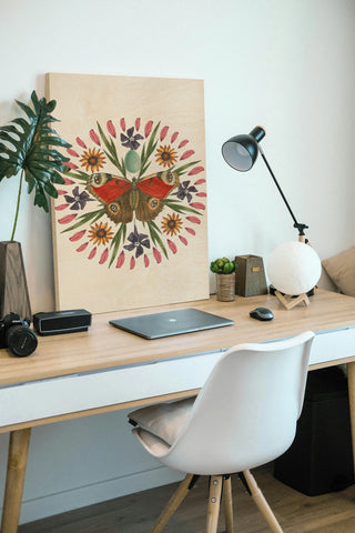 Butterfly Mandala II Vertical Print