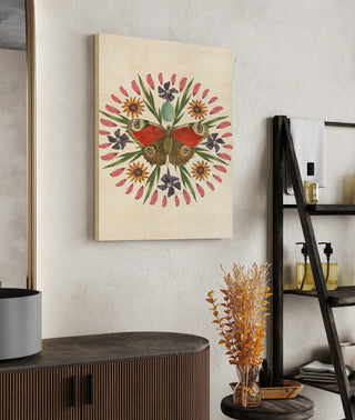 Butterfly Mandala II Vertical Print