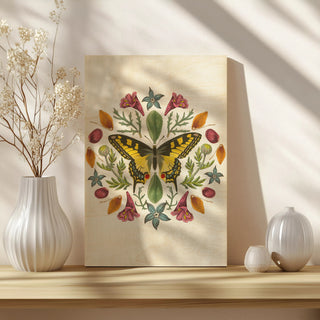 Butterfly Mandala III Vertical Print