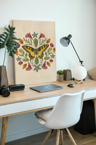 Butterfly Mandala III Vertical Print