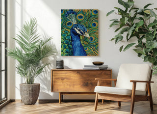 Peacock Profile Print