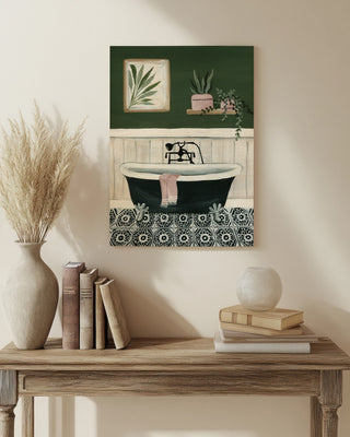 Green Bathroom I Print