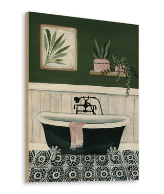 Green Bathroom I Print