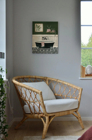 Green Bathroom I Print