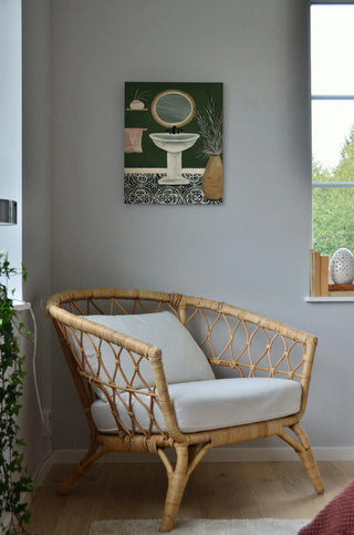 Green Bathroom II Print