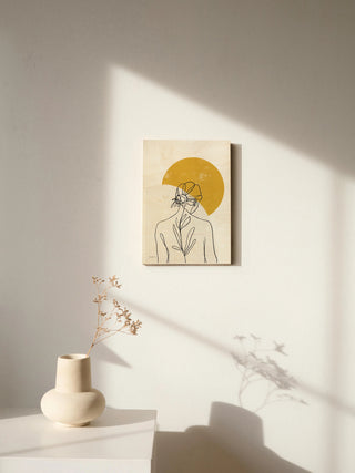 Planted I Round Sun Print