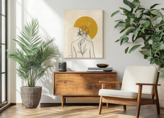 Planted I Round Sun Print