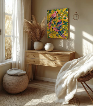 Maximalist Parrots Print