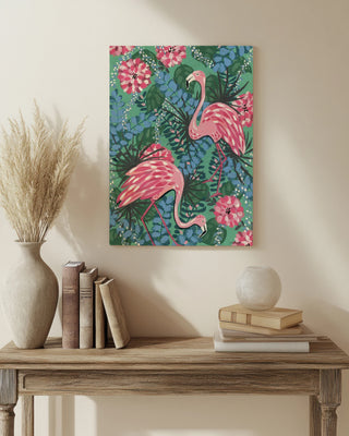 Maximalist Flamingos Print