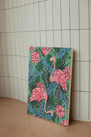 Maximalist Flamingos Print