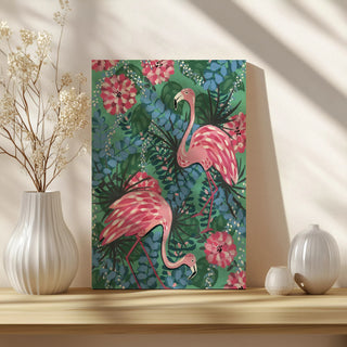 Maximalist Flamingos Print