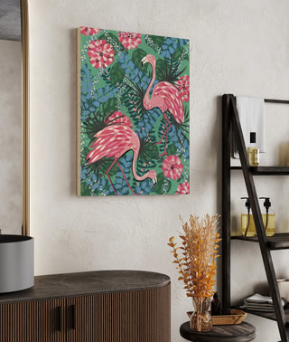Maximalist Flamingos Print