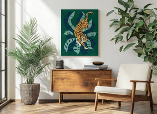 Prowling Tiger Print