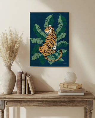 Sitting Tiger Print