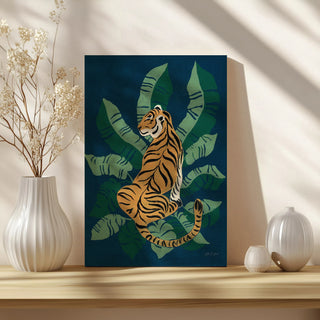 Sitting Tiger Print