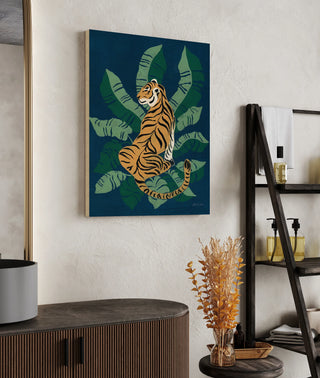 Sitting Tiger Print