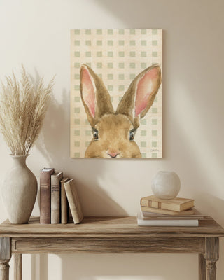 Garden Bunnies VII Green Print