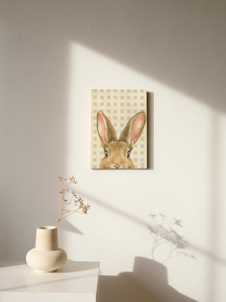 Garden Bunnies VII Green Print
