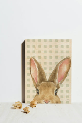 Garden Bunnies VII Green Print