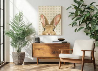 Garden Bunnies VII Green Print