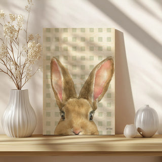 Garden Bunnies VII Green Print