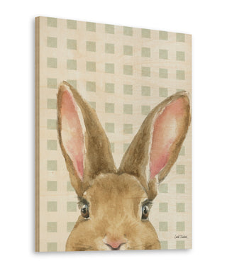 Garden Bunnies VII Green Print