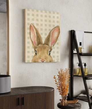 Garden Bunnies VII Green Print