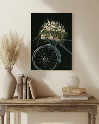 Vintage Bicycle with Florals Print