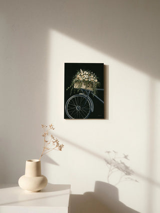 Vintage Bicycle with Florals Print