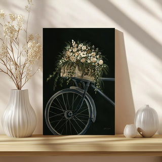 Vintage Bicycle with Florals Print