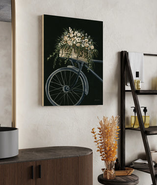 Vintage Bicycle with Florals Print