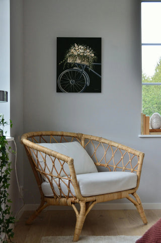 Vintage Bicycle with Florals Print