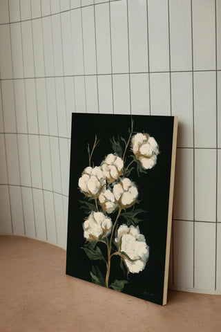 Vintage Stems of Cotton Print