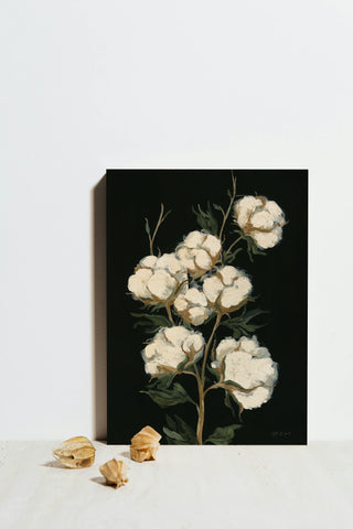 Vintage Stems of Cotton Print