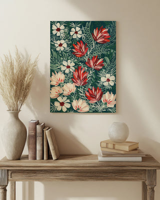Folksy Floral I Print
